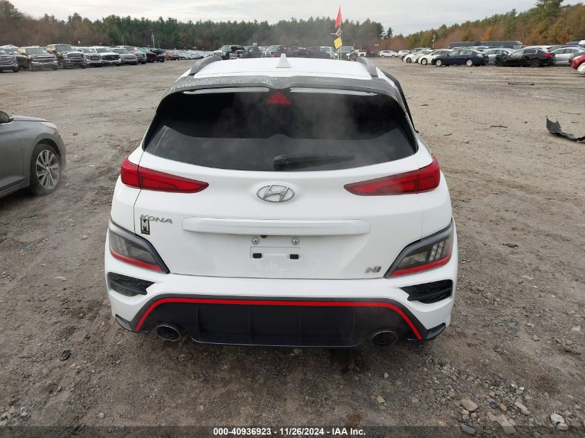 2022 Hyundai Kona N VIN: KM8KH3AC8NU002778 Lot: 40936923