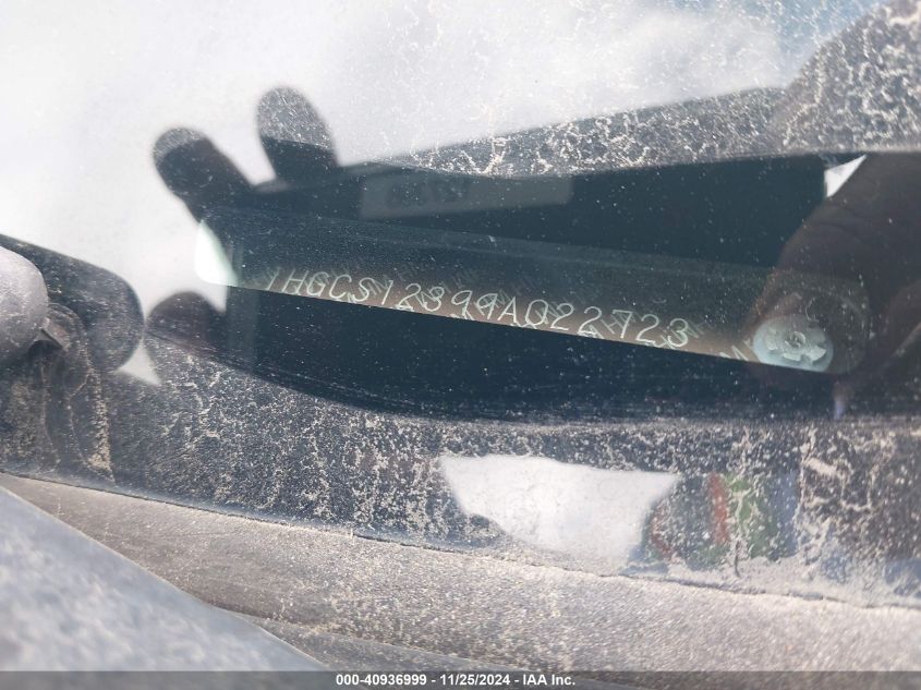 2009 Honda Accord 2.4 Lx-S VIN: 1HGCS12399A022723 Lot: 40936999
