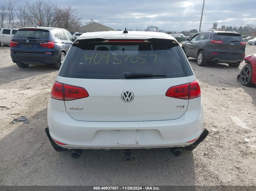 2015 VOLKSWAGEN GOLF TDI SEL 4-DOOR - 3VW2A7AU3FM045503