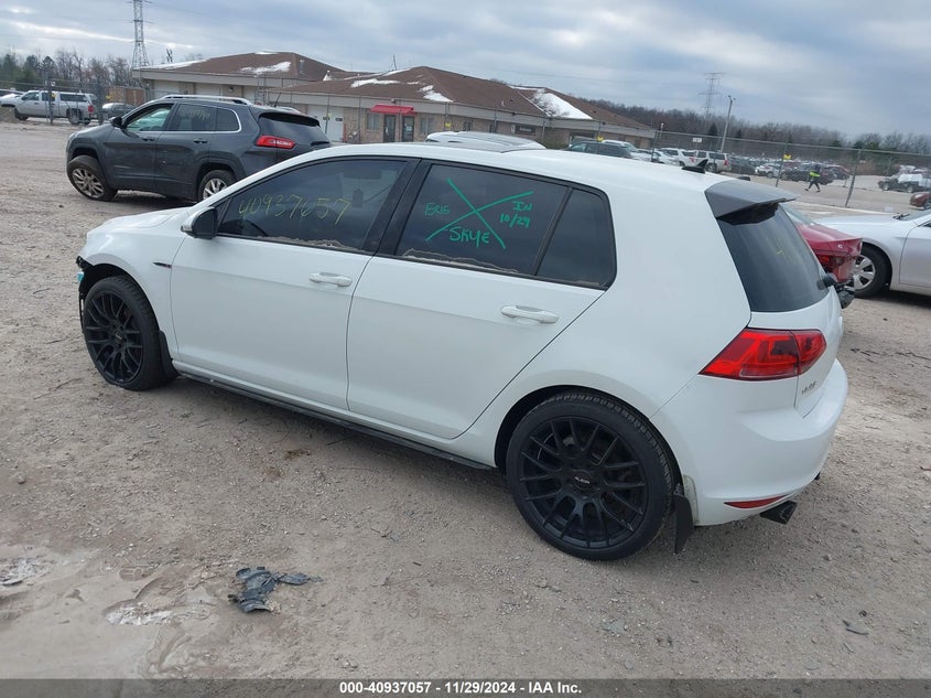 2015 VOLKSWAGEN GOLF TDI SEL 4-DOOR - 3VW2A7AU3FM045503