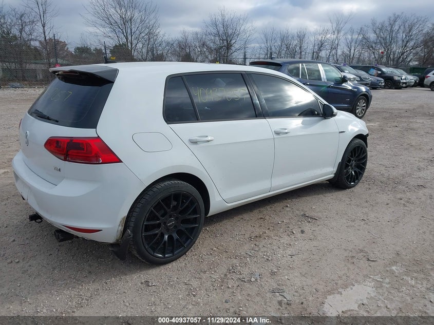 2015 VOLKSWAGEN GOLF TDI SEL 4-DOOR - 3VW2A7AU3FM045503