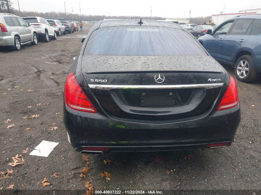 2015 Mercedes-Benz S 550 4Matic VIN: WDDUG8FB2FA159504 Lot: 40937222