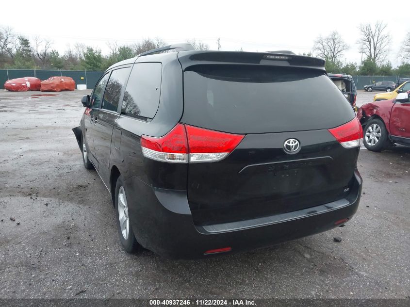 2012 Toyota Sienna Le V6 8 Passenger VIN: 5TDKK3DC1CS247747 Lot: 40937246