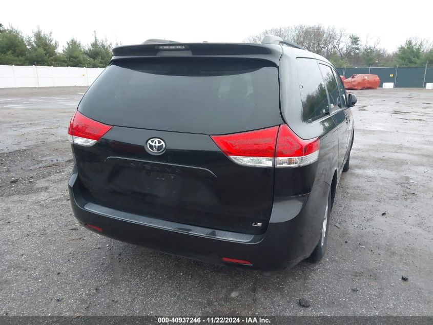 2012 Toyota Sienna Le V6 8 Passenger VIN: 5TDKK3DC1CS247747 Lot: 40937246