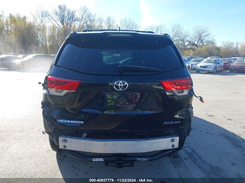 2019 Toyota Highlander Xle VIN: 5TDJZRFH2KS604614 Lot: 40937779