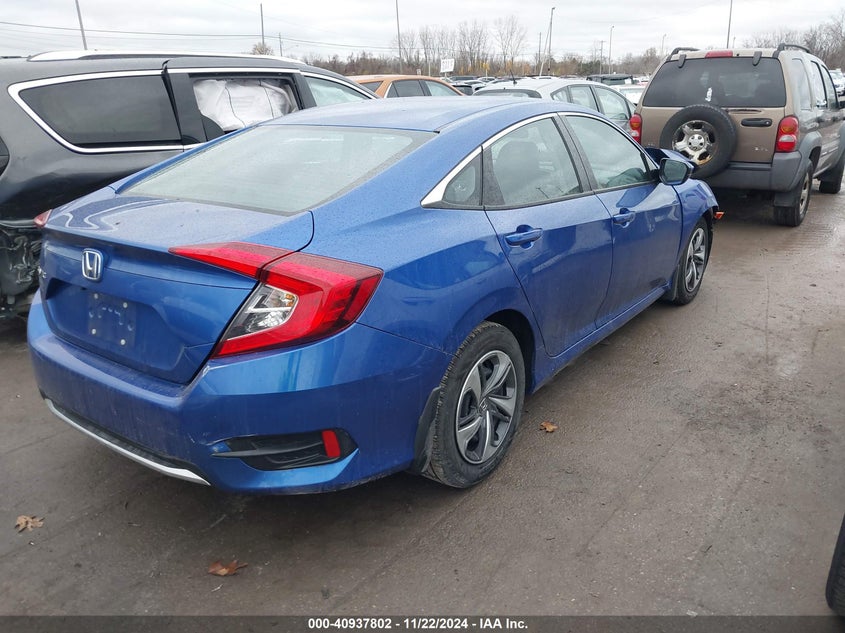 2021 HONDA CIVIC 2.0L I-4 DOHC, VVT, (VIN: 2HGFC2F63MH546089