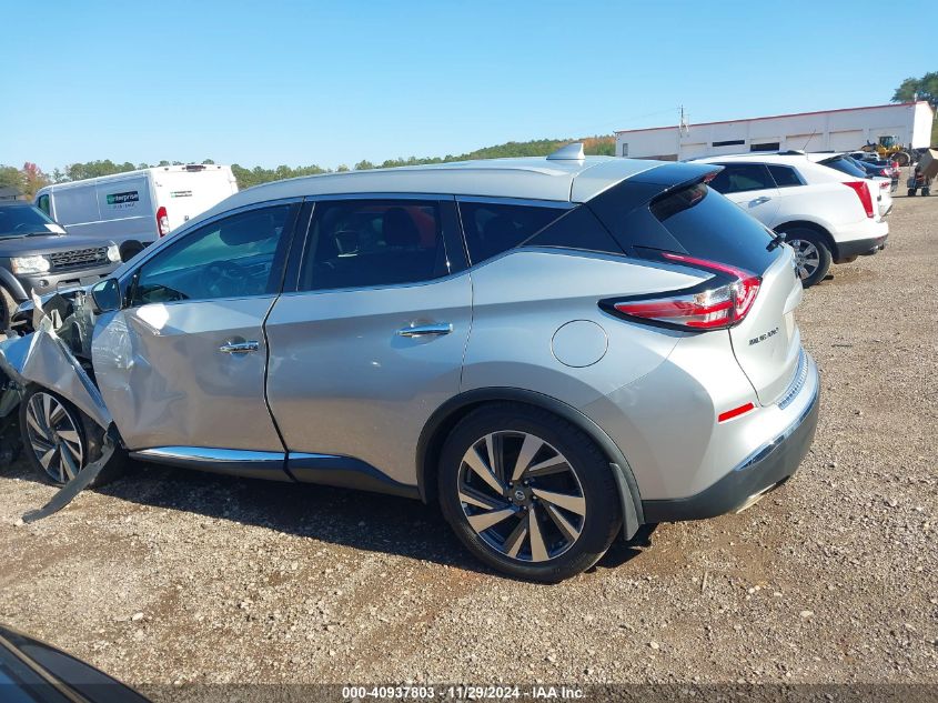 2018 Nissan Murano S/Sl/Sv/Platinum VIN: 5N1AZ2MG8JN128760 Lot: 40937803