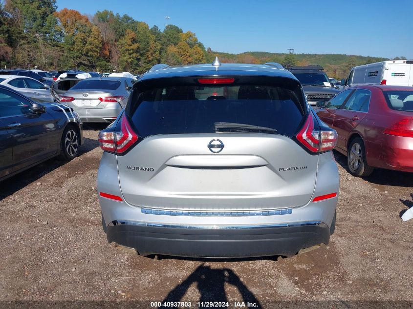 2018 Nissan Murano S/Sl/Sv/Platinum VIN: 5N1AZ2MG8JN128760 Lot: 40937803