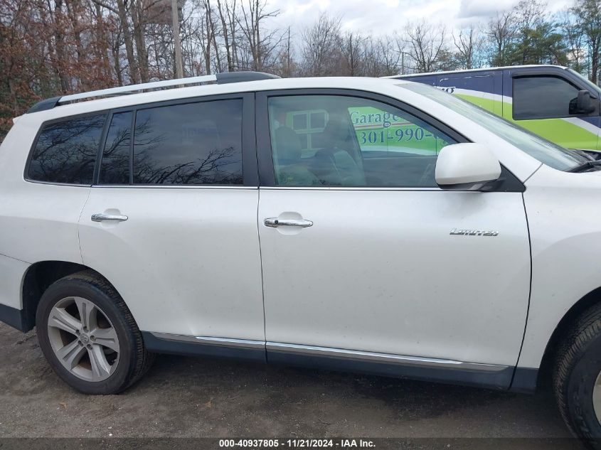 2013 Toyota Highlander Limited V6 VIN: 5TDDK3EH8DS236720 Lot: 40937805