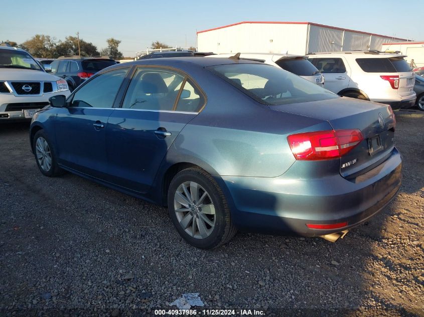 VIN 3VWD17AJXFM259239 2015 Volkswagen Jetta, 1.8T Se no.3