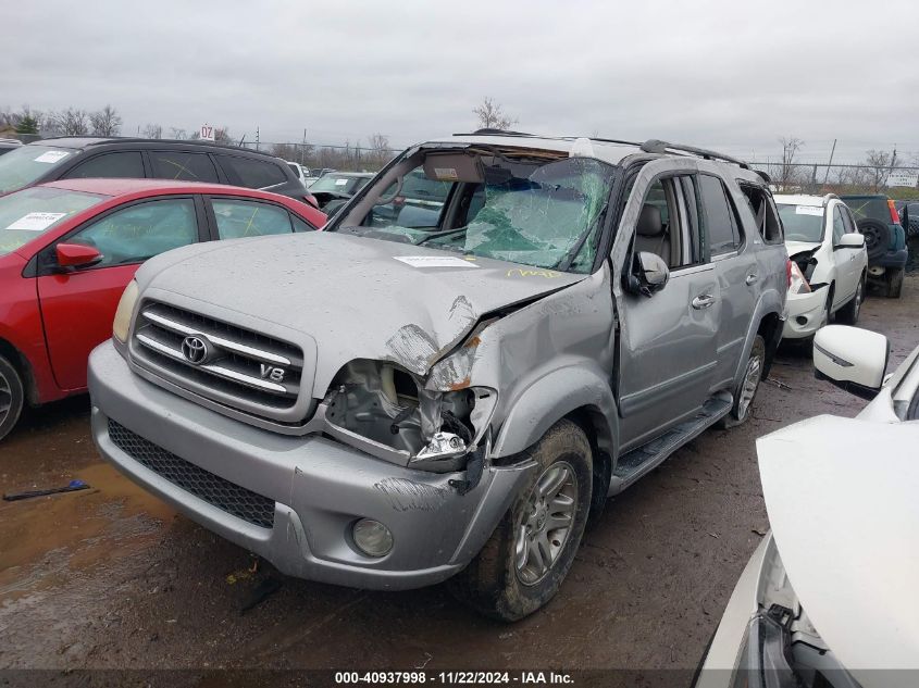 2004 Toyota Sequoia Limited V8 VIN: 5TDZT38AX4S237188 Lot: 40937998