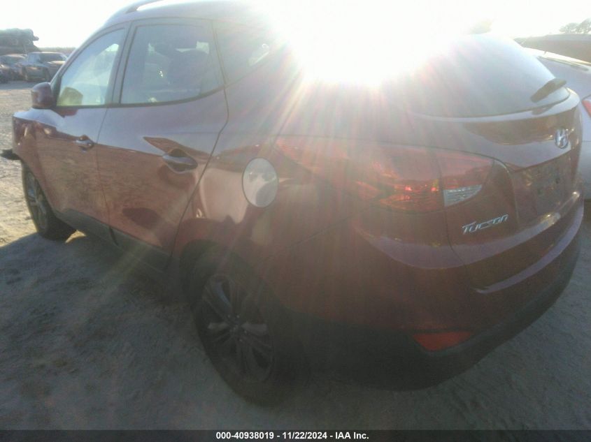 VIN KM8JU3AG5EU888827 2014 Hyundai Tucson, SE no.3