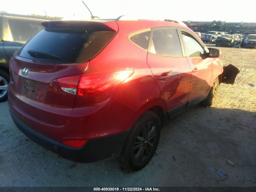 VIN KM8JU3AG5EU888827 2014 Hyundai Tucson, SE no.4