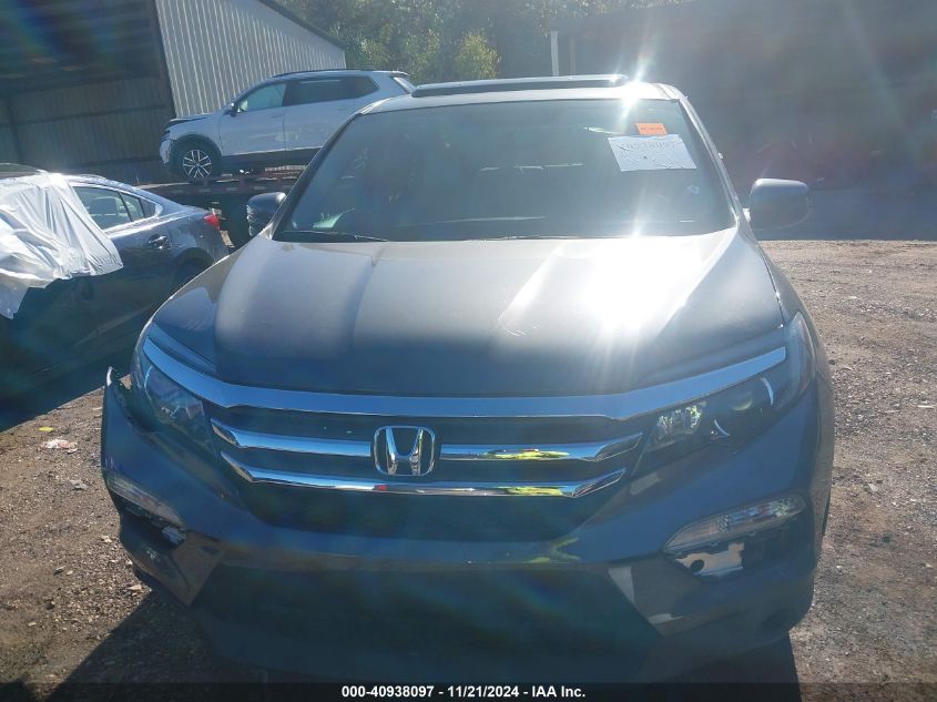 2017 Honda Pilot Ex-L VIN: 5FNYF5H76HB038135 Lot: 40938097