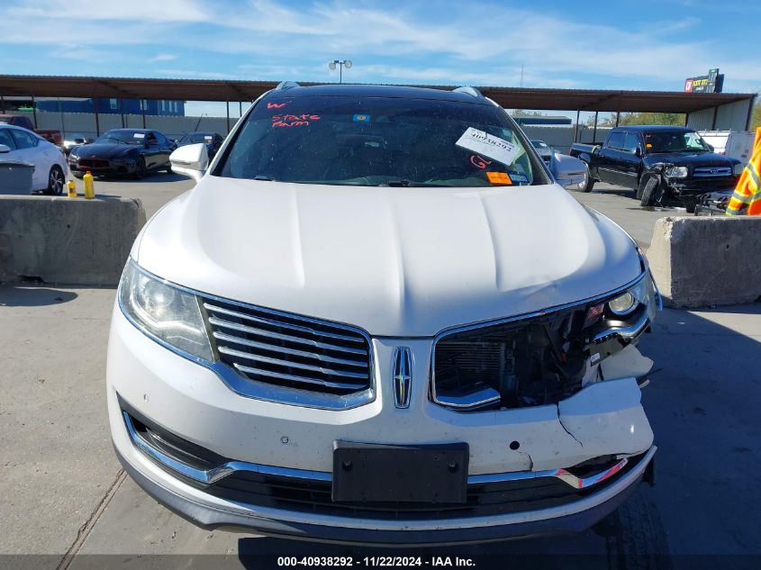 2017 Lincoln Mkx Reserve VIN: 2LMPJ6LR9HBL51332 Lot: 40938292