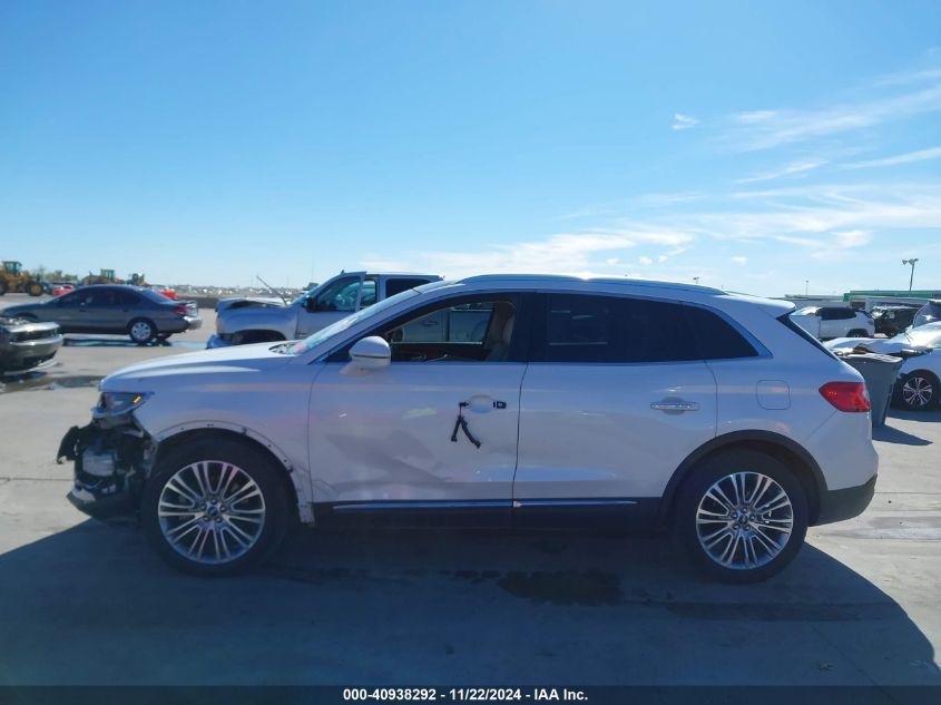 2017 Lincoln Mkx Reserve VIN: 2LMPJ6LR9HBL51332 Lot: 40938292