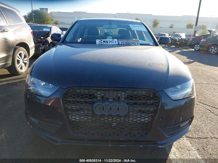 2014 Audi A4 2.0T Premium VIN: WAUAFAFL2EN033941 Lot: 40938314