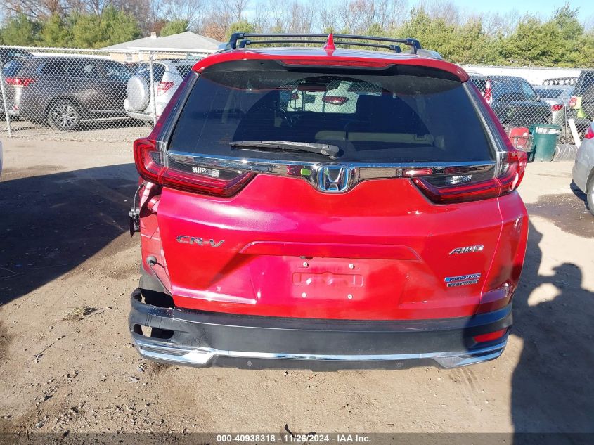 2021 Honda Cr-V Hybrid Touring VIN: 7FART6H92ME029645 Lot: 40938318