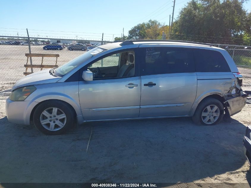 2004 Nissan Quest 3.5 Sl VIN: 5N1BV28U44N369591 Lot: 40938346