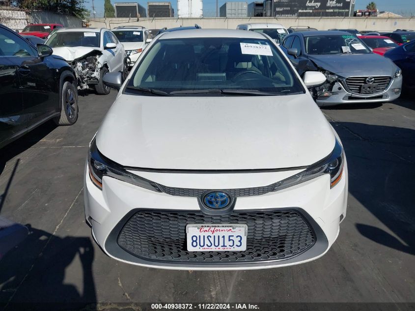 2021 TOYOTA COROLLA HYBRID LE - JTDEAMDE6MJ000827