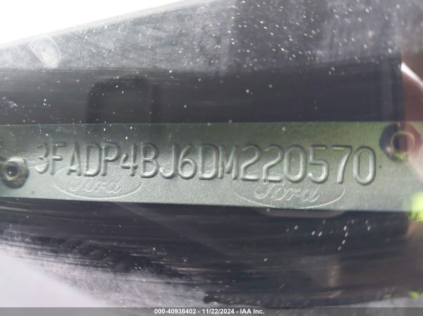 VIN 3FADP4BJ6DM220570 2013 Ford Fiesta, SE no.9