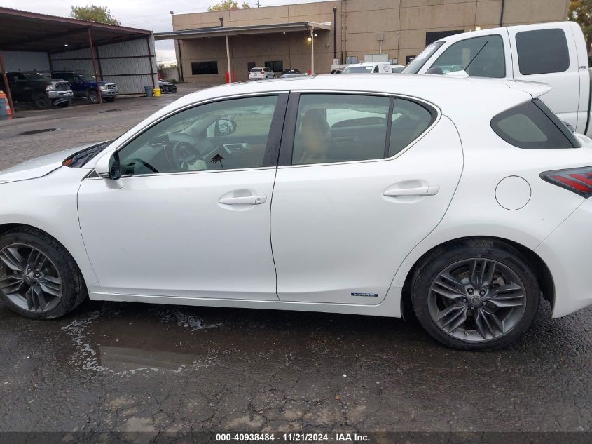 2013 Lexus Ct 200H VIN: JTHKD5BH4D2149694 Lot: 40938484