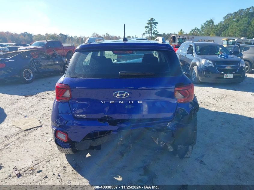 2024 Hyundai Venue Sel/Limited VIN: KMHRC8A39RU306931 Lot: 40938507