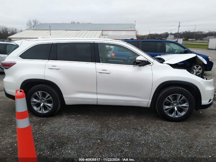 2015 Toyota Highlander Xle V6 VIN: 5TDJKRFH0FS084519 Lot: 40938517