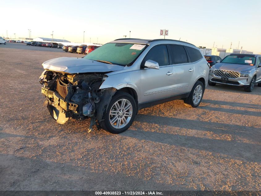 VIN 1GNKRGKD7EJ345770 2014 Chevrolet Traverse, 1LT no.2