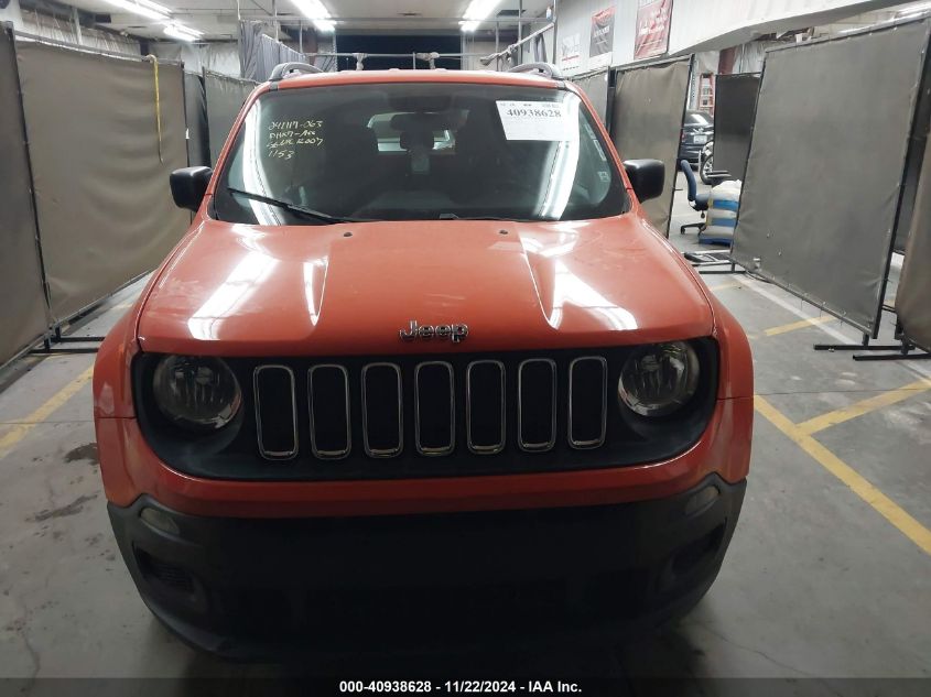 2017 Jeep Renegade Sport Fwd VIN: ZACCJAABXHPF91153 Lot: 40938628