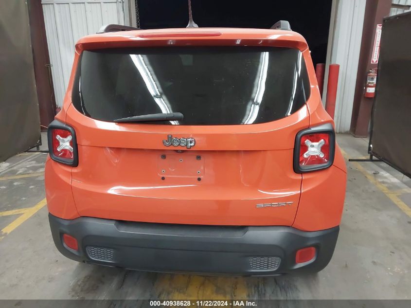 2017 Jeep Renegade Sport Fwd VIN: ZACCJAABXHPF91153 Lot: 40938628