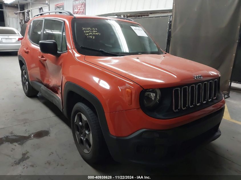 2017 Jeep Renegade Sport Fwd VIN: ZACCJAABXHPF91153 Lot: 40938628