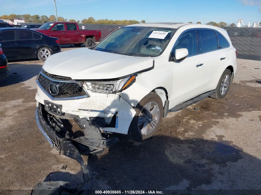 VIN 5J8YD4H3XKL030848 2019 Acura MDX, Standard no.2