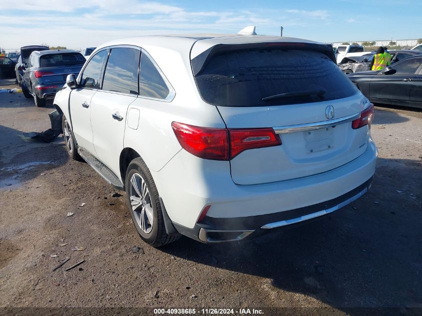 VIN 5J8YD4H3XKL030848 2019 Acura MDX, Standard no.3