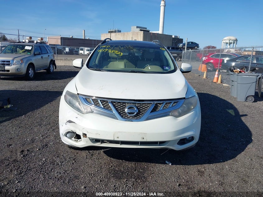 2011 Nissan Murano Sl VIN: JN8AZ1MW6BW154442 Lot: 40938923