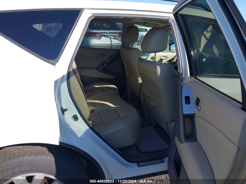 2011 Nissan Murano Sl VIN: JN8AZ1MW6BW154442 Lot: 40938923