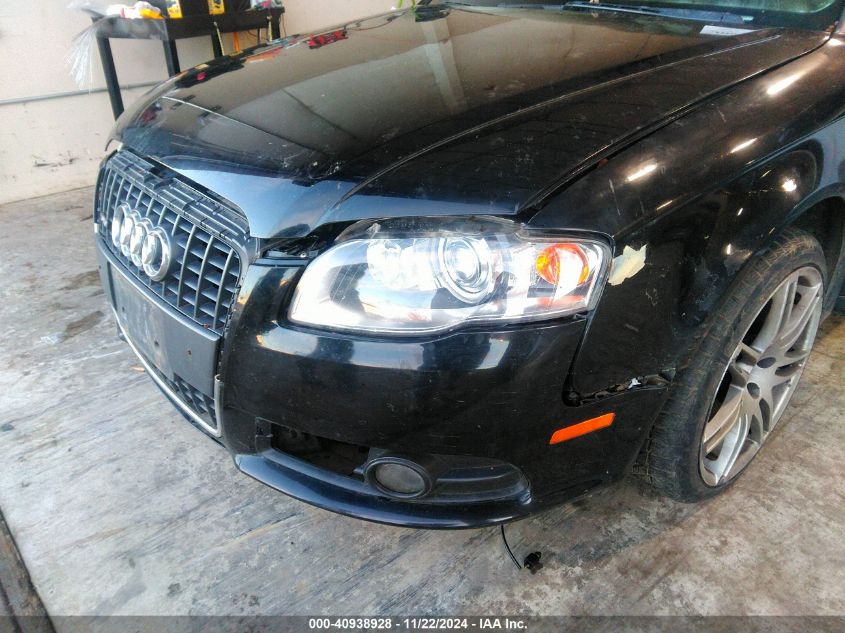 2008 Audi A4 2.0T/2.0T Special Edition VIN: WAUAF78EX8A143844 Lot: 40938928