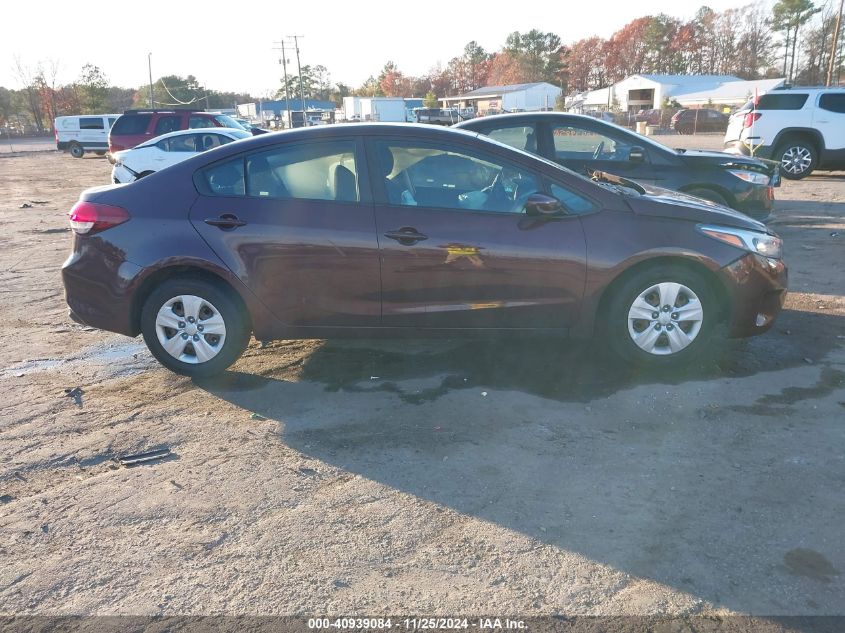 2018 Kia Forte Lx VIN: 3KPFK4A74JE186528 Lot: 40939084