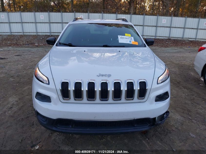 2016 Jeep Cherokee Sport VIN: 1C4PJLAB8GW273546 Lot: 40939171