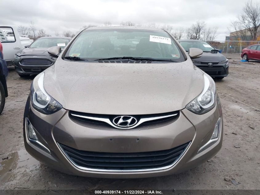 2016 Hyundai Elantra Value Edition VIN: 5NPDH4AE6GH688272 Lot: 40939174