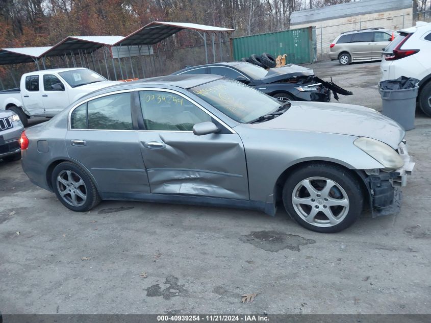 2004 Infiniti G35 VIN: JNKCV51E04M105706 Lot: 40939254