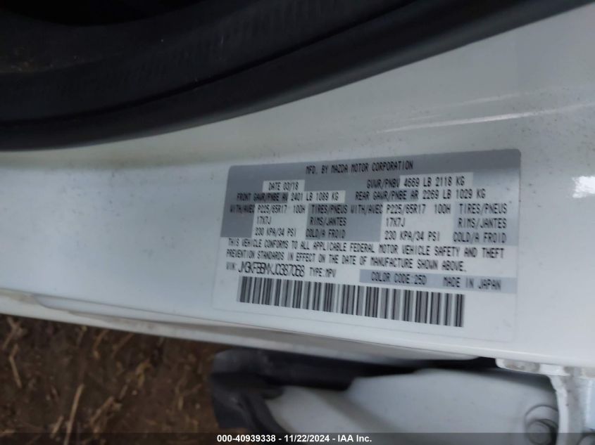 2018 MAZDA CX-5 SPORT - JM3KFBBMXJ0387068