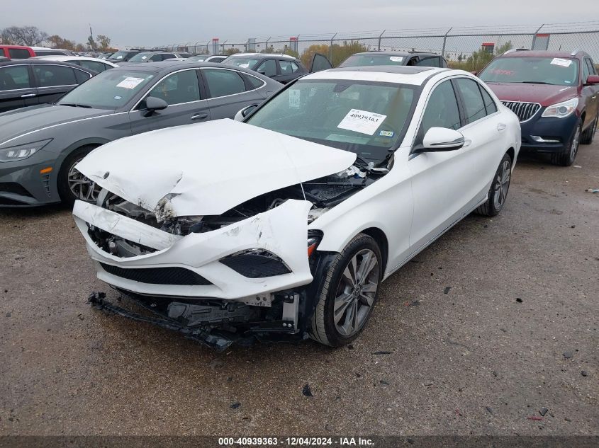 VIN WDDWF8DB1KR484185 2019 MERCEDES-BENZ C 300 no.2