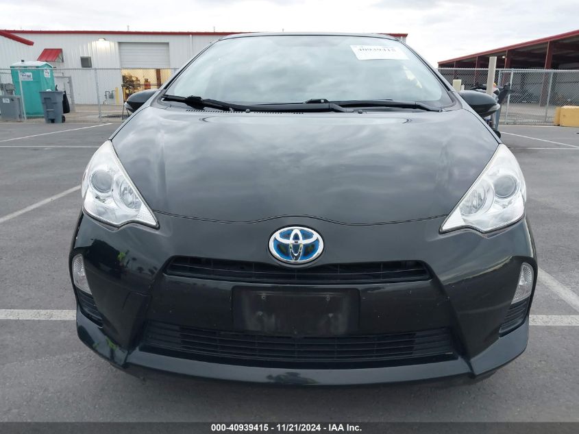 2012 Toyota Prius C One VIN: JTDKDTB39C1505006 Lot: 40939415