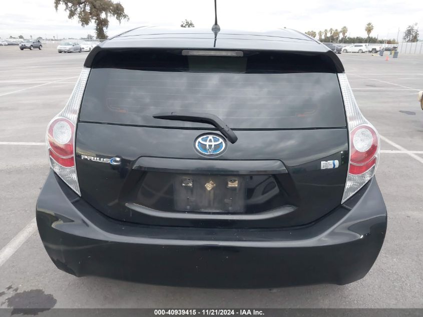 2012 Toyota Prius C One VIN: JTDKDTB39C1505006 Lot: 40939415