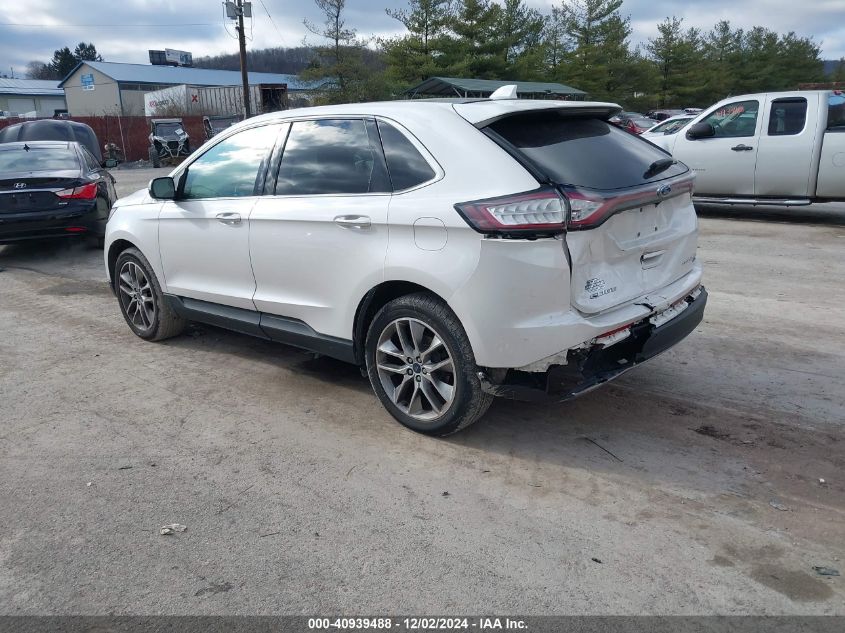 VIN 2FMPK4K83HBC58280 2017 Ford Edge, Titanium no.3