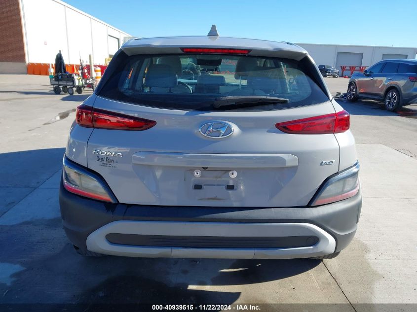 2022 Hyundai Kona Se VIN: KM8K2CAB7NU759406 Lot: 40939515