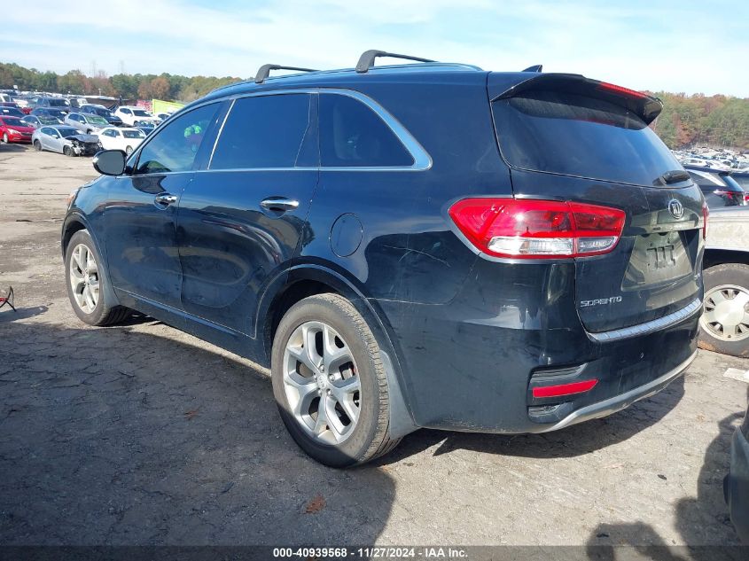 VIN 5XYPK4A53GG100771 2016 KIA Sorento, 3.3L Sx no.3