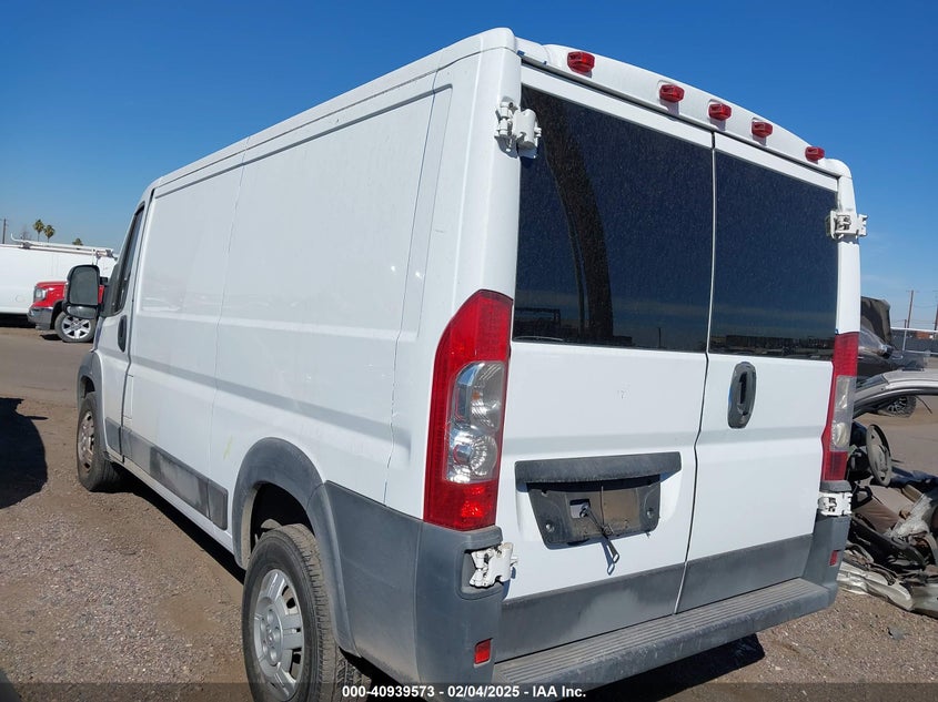 Vin: 3c6trvag7he524056, lot: 41429347, ram promaster 1500 low roof 136 wb 20173