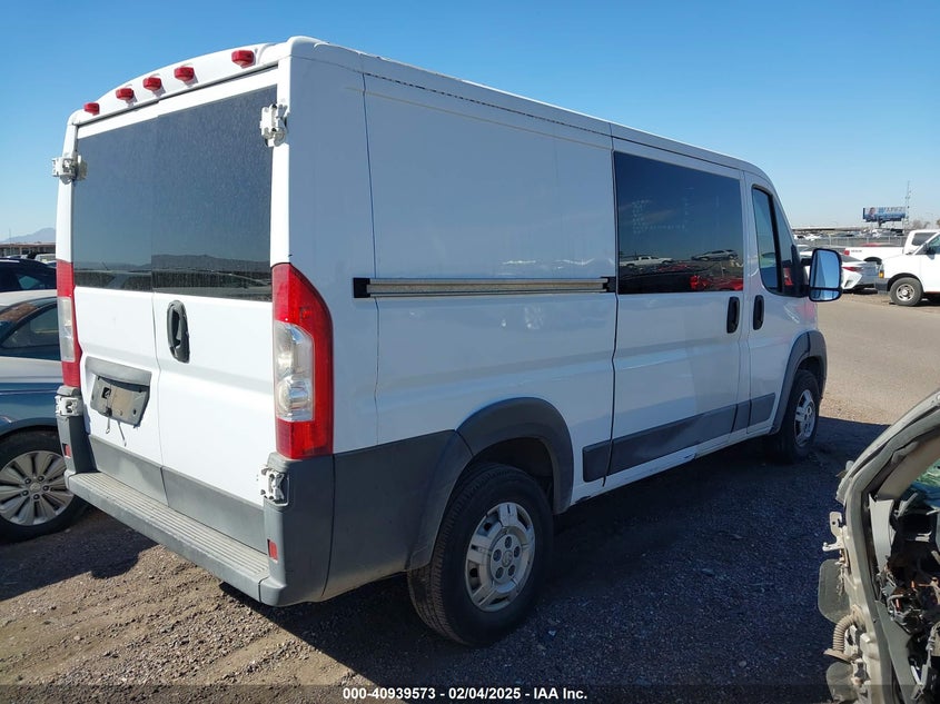 Vin: 3c6trvag7he524056, lot: 41429347, ram promaster 1500 low roof 136 wb 20174